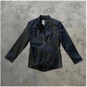 Pamela McCoy Vintage Black Leather Jacket